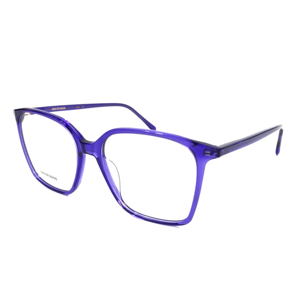 Gigi Studios Eyeglasses Frames TINA 8108/9 Clear Transparent Purple 52-15-140